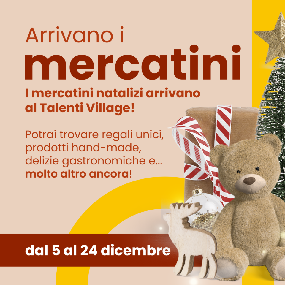 Arrivano i Mercatini natalizi