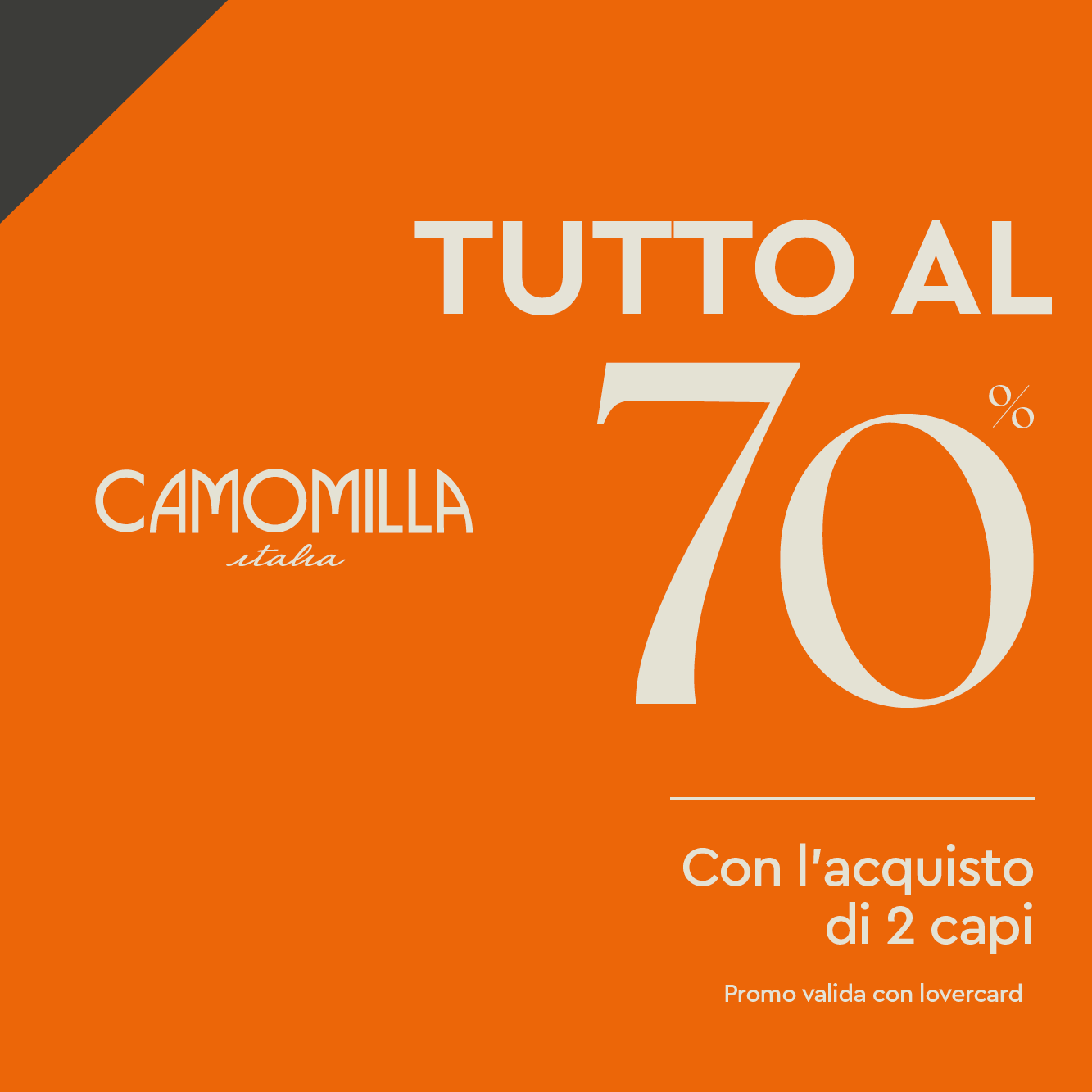 TUTTO AL -70% di sconto dal 2° articolo